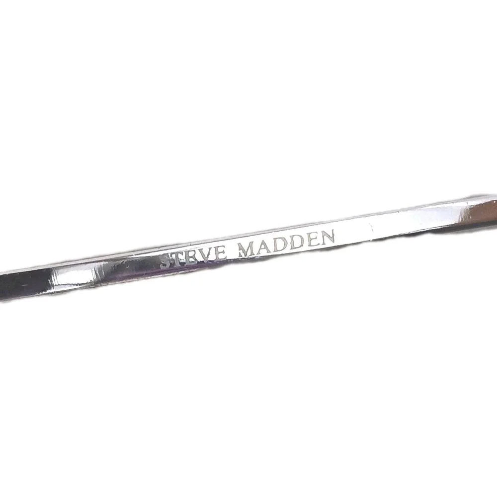 Steve Madden Aviator Sunglasses Purple Gradiant Frame S066 SLV Silver Full Rim‎